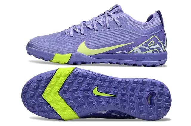 Nike Purple Green Knit Upper Integrated Lacing Sneakers 5
