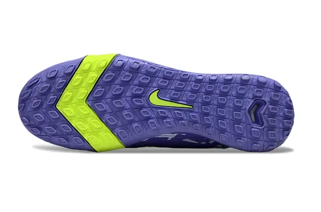 Nike Purple Green Knit Upper Integrated Lacing Sneakers 6