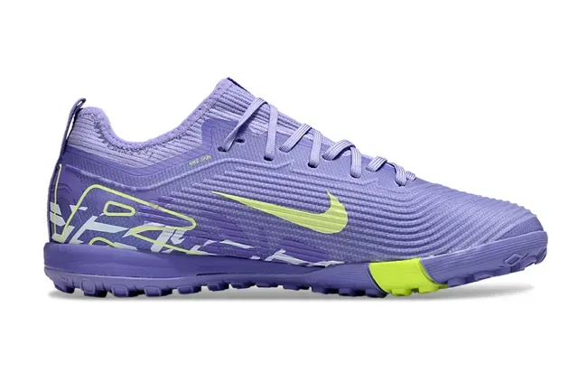 Nike Purple Green Knit Upper Integrated Lacing Sneakers 7