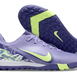 Nike Purple Green Low-Cut Synthetic Upper Indoor Soccer Shoes