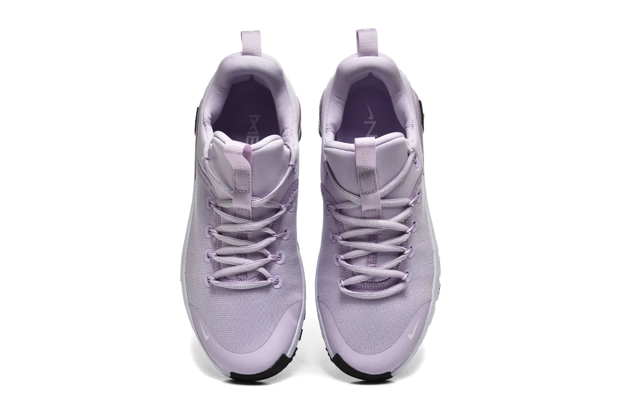 Nike Purple White Knit Upper Segmented Flex-Groove Midsole Lifestyle Sneakers 2