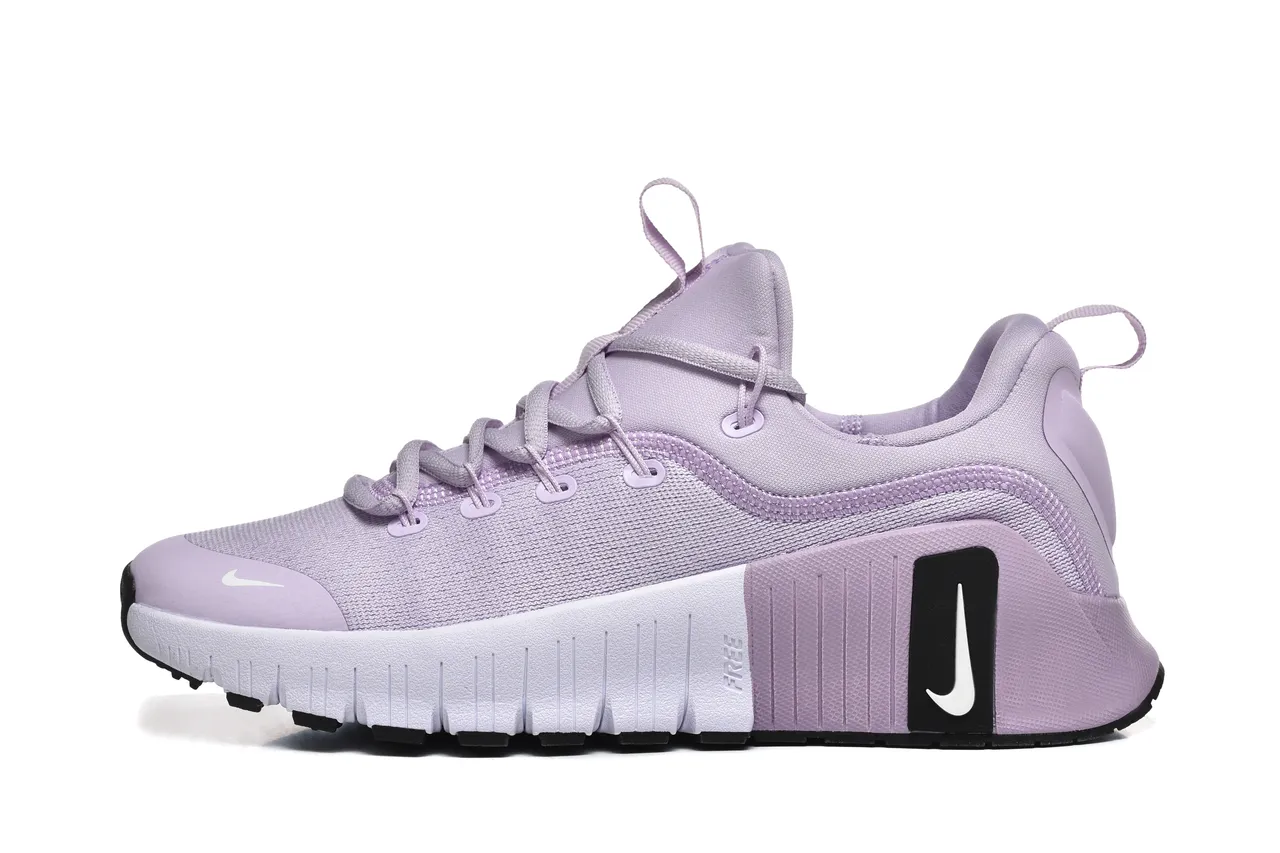 Nike Purple White Knit Upper Segmented Flex-Groove Midsole Lifestyle Sneakers 6