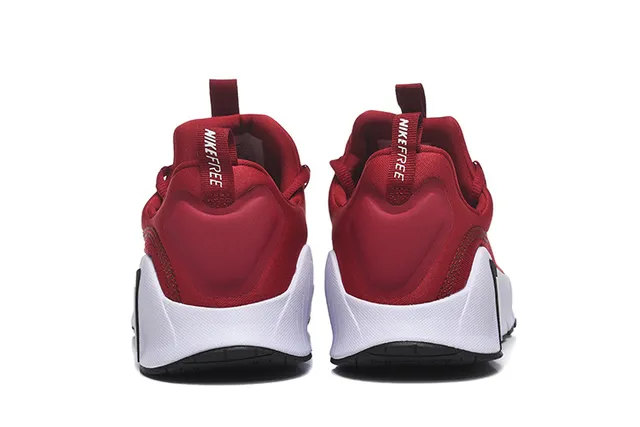 Nike Red and White Knit Lifestyle Sneakers 3
