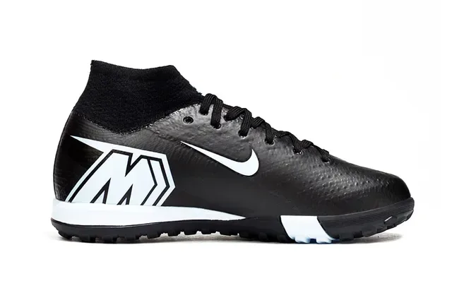 Nike Sapatos de Futebol Turf Vermelho e Azul Upper Knit Overlay Gráfico Speed 18