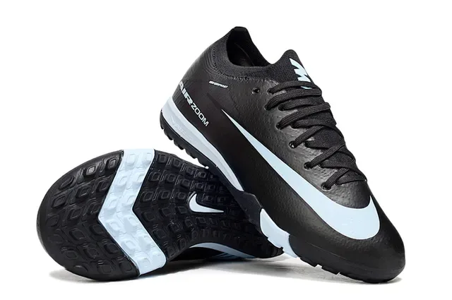 Nike Sapatos de Futebol Turf Vermelho e Azul Upper Knit Overlay Gráfico Speed 20