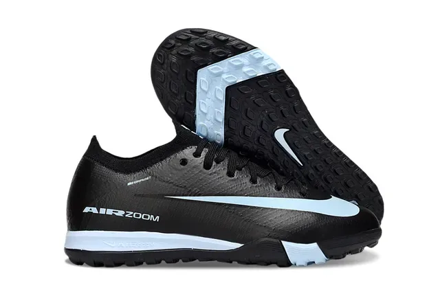 Nike Sapatos de Futebol Turf Vermelho e Azul Upper Knit Overlay Gráfico Speed 23
