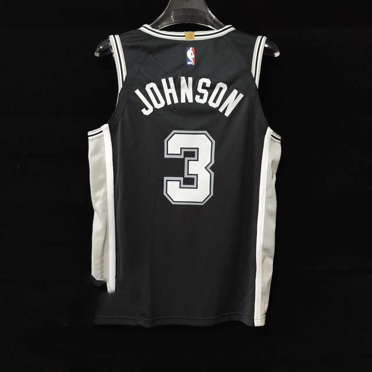 Nike San Antonio Spurs Player Edition Black #3 Basketball Jersey 3