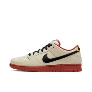Nike SB Dunk Low Beige Black Red Skateboard Shoes