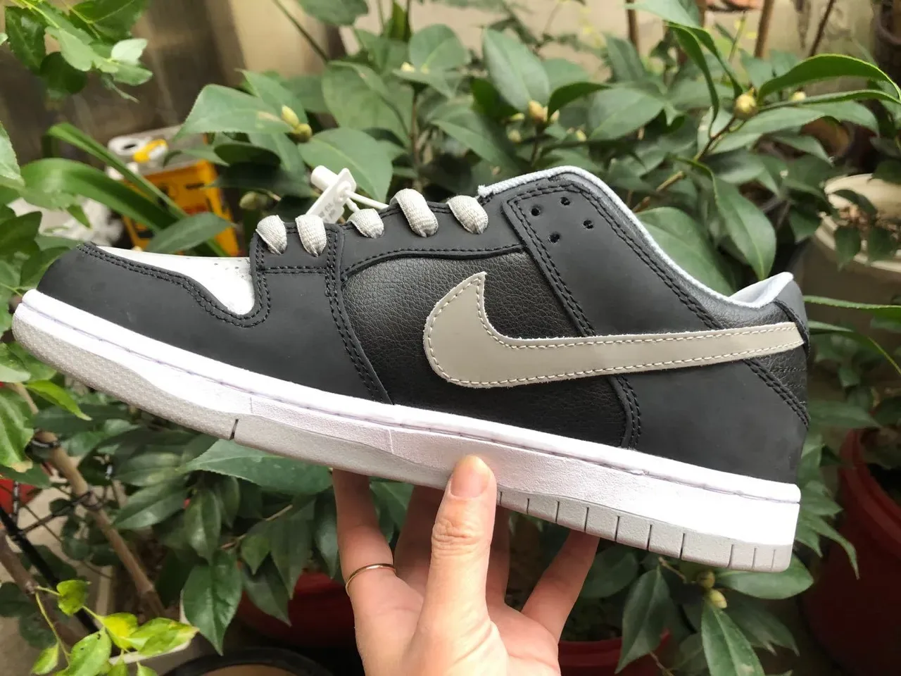 Nike SB Dunk Low Black Light Gray White Skateboard Shoes 2
