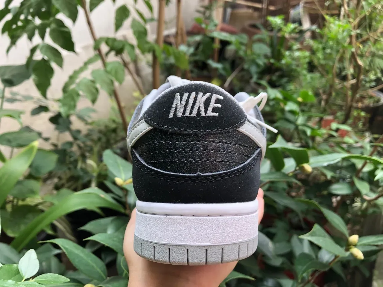 Nike SB Dunk Low Black Light Gray White Skateboard Shoes 6