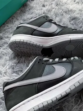 Nike SB Dunk Low Black Light Gray White Skateboard Shoes 16