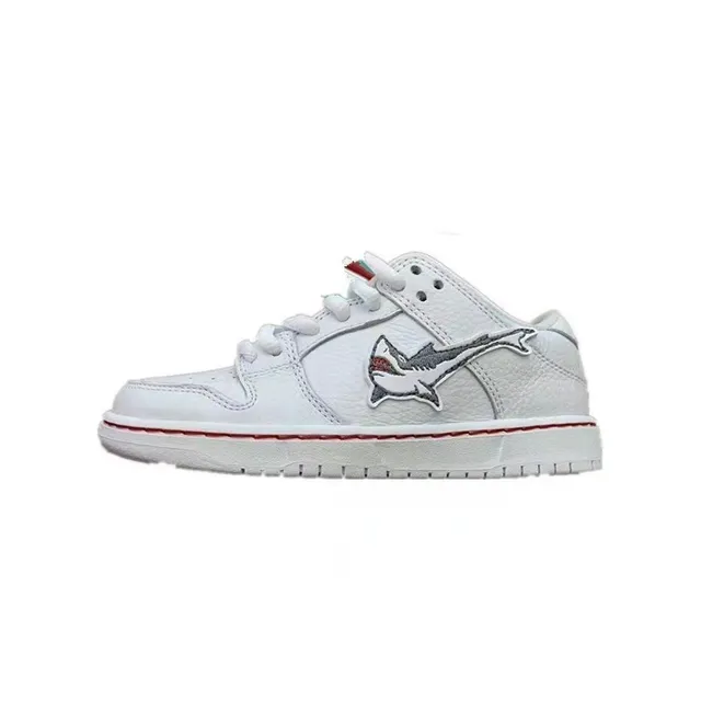 Nike SB Dunk Low White Shark Skateboard Shoes 10