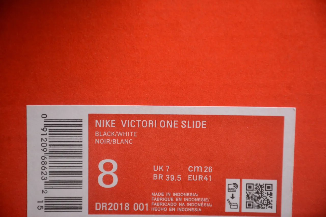 Nike SB Slide Black White Molded Rubber Single Wide Strap Slippers 2