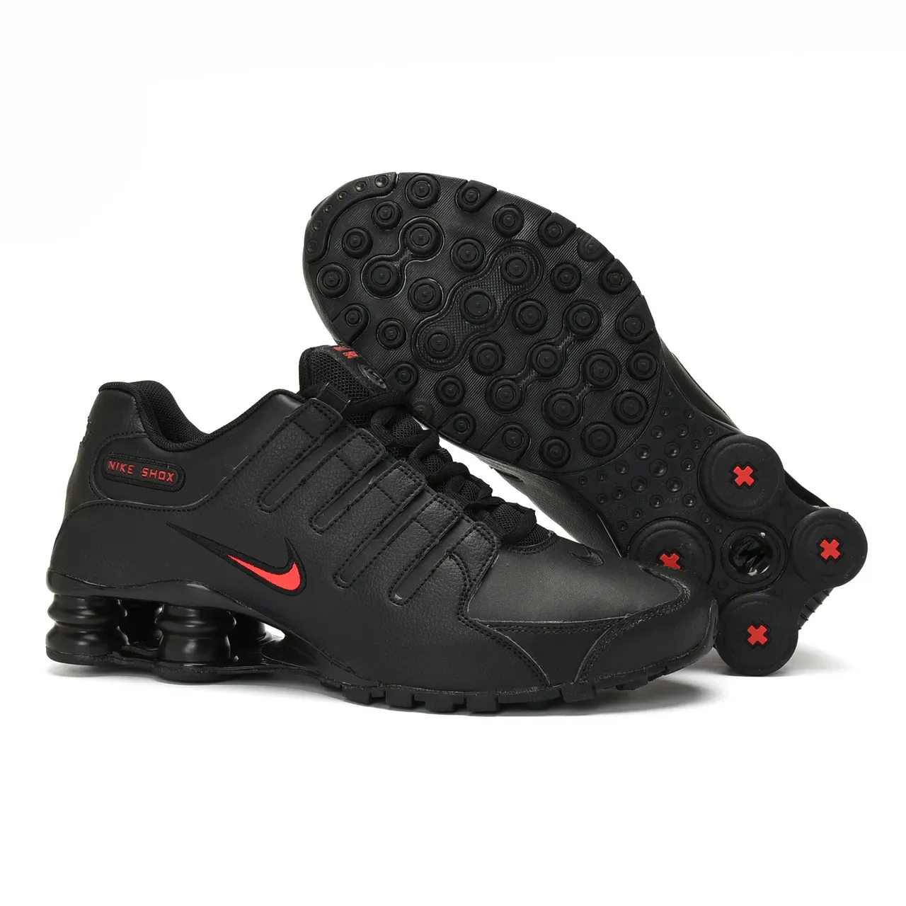 Nike Shox Chaussures Lifestyle Noir et Rouge 2