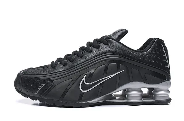 Nike Shox NZ Black Silver Lifestyle Sneakers 2