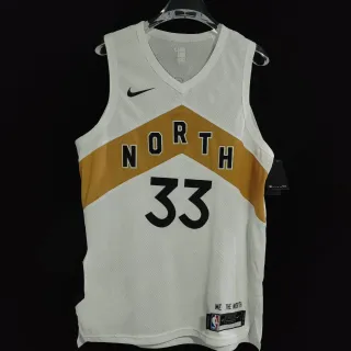 Nike Toronto Raptors City Edition White Gold Black Jersey