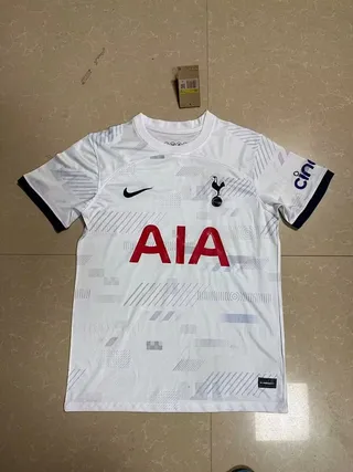 Nike Tottenham Hotspur 2023–24 Away White Navy Geometric Pattern Jersey 2