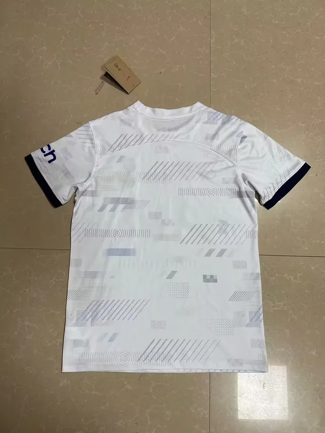 Nike Tottenham Hotspur 2023–24 Away White Navy Geometric Pattern Jersey 3