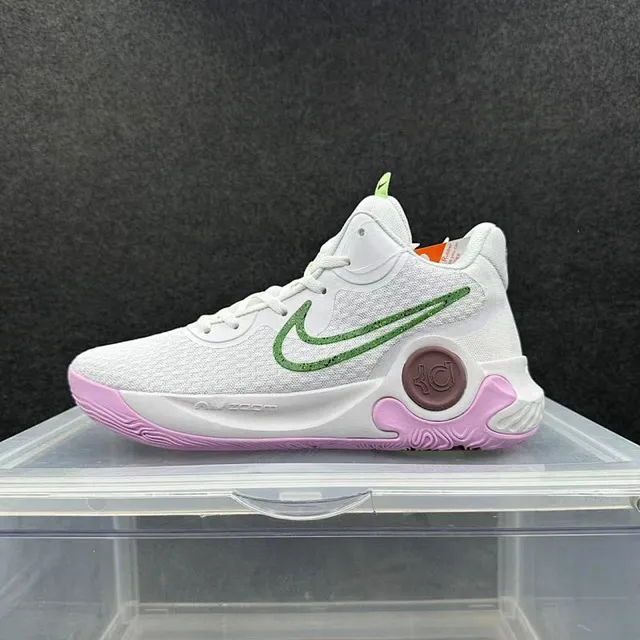 Nike Trey 6 White Pink High-Top Knit Upper Basketball Shoes 2