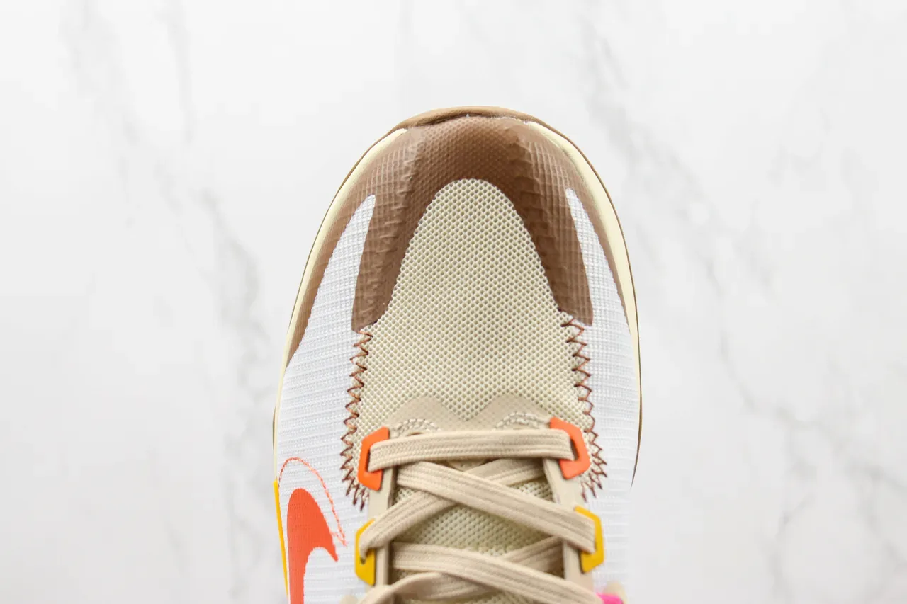 Nike White Beige Chunky Midsole Mesh And Synthetic Overlay Upper Lifestyle Sneakers 6