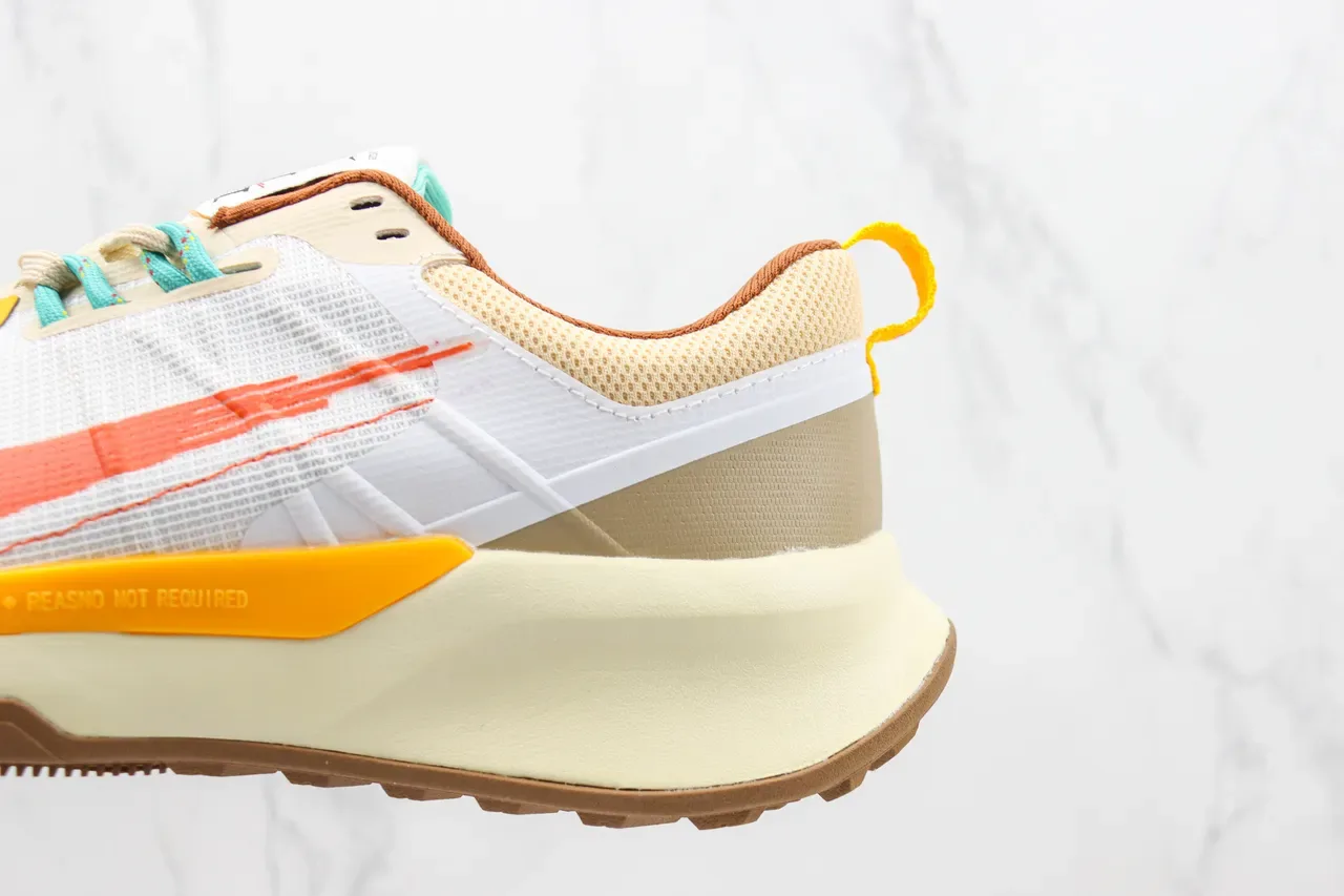 Nike White Beige Chunky Midsole Mesh And Synthetic Overlay Upper Lifestyle Sneakers 7