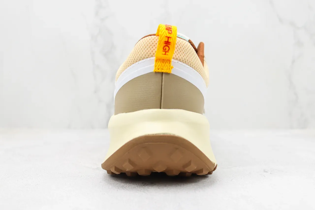 Nike White Beige Chunky Midsole Mesh And Synthetic Overlay Upper Lifestyle Sneakers 9