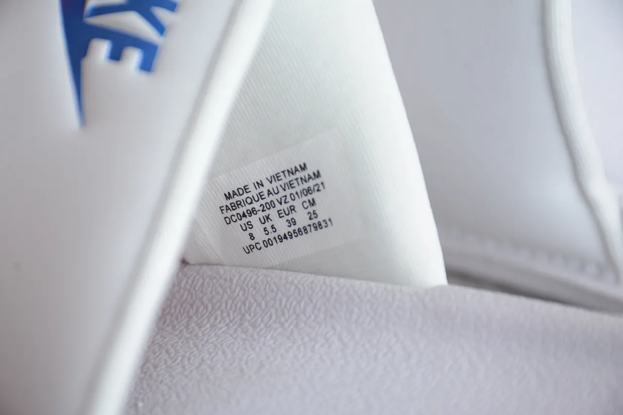 Nike White Blue Dual-Strap Molded EVA Footbed Slippers 4
