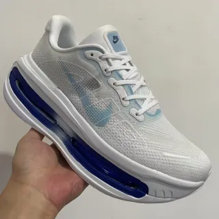 Nike White Blue Engineered Mesh Upper Visible Air Zoom Unit Running Shoes