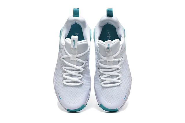 Nike White Blue Mesh Upper Sculpted Midsole Lifestyle Sneakers 2