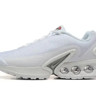 Nike White Gray Mesh Upper Synthetic Cage Overlay Lifestyle Sneakers