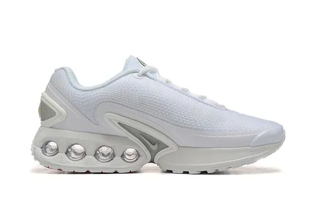 Nike White Gray Mesh Upper Synthetic Cage Overlay Lifestyle Sneakers 6