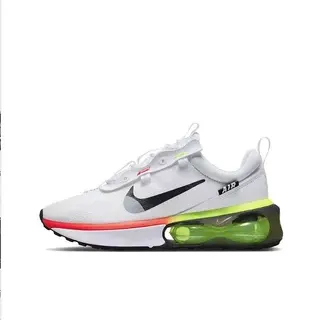 Nike White Green Low-Top Mesh Upper Lifestyle Sneakers