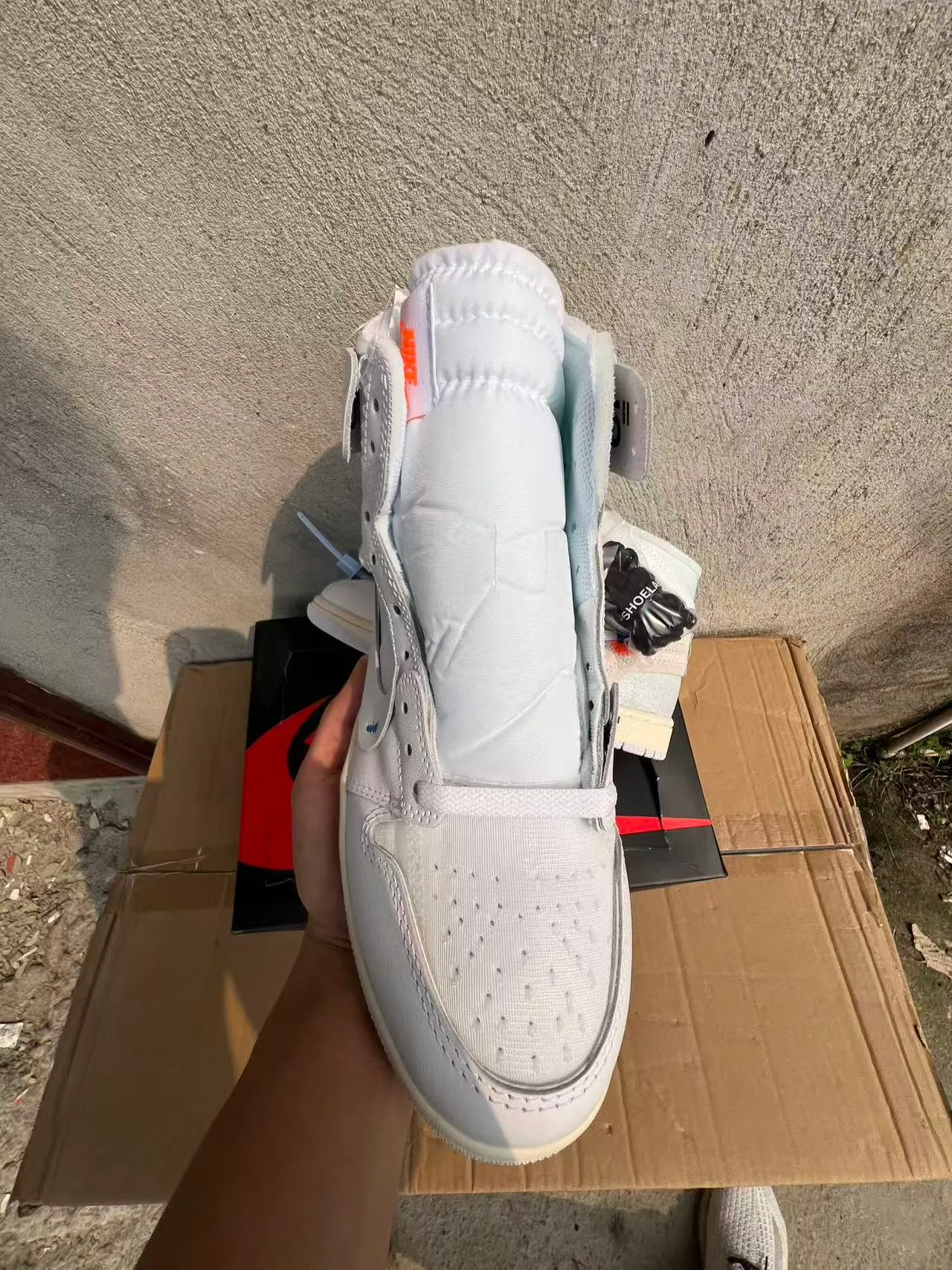 Nike x Off-White Air Jordan 1 White Industrial Basketball Shoes 2