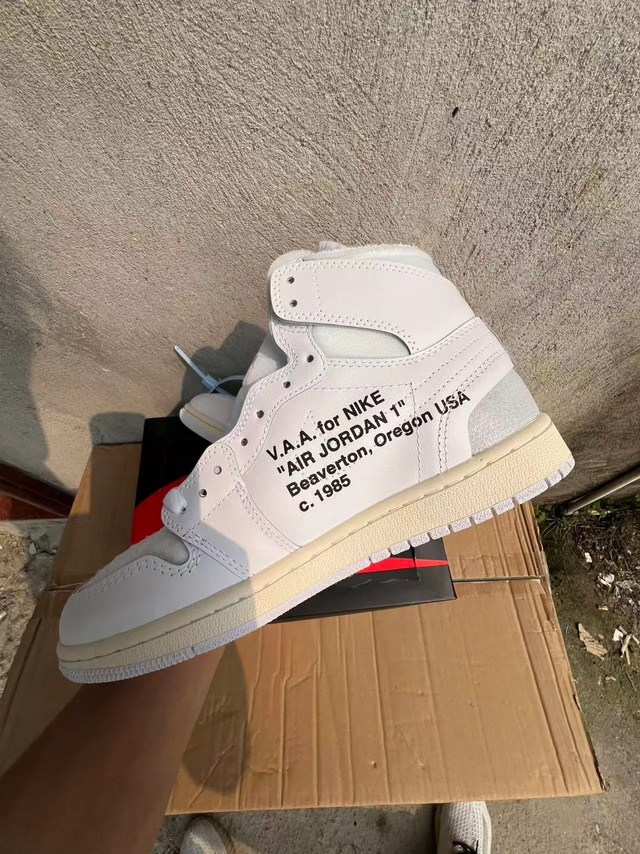 Nike x Off-White Air Jordan 1 White Industrial Basketball Shoes 4