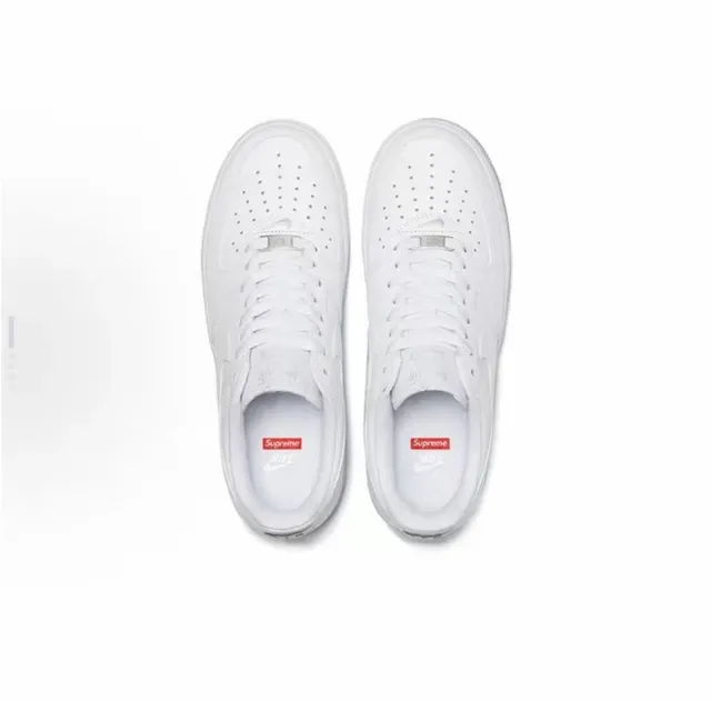 Nike x Supreme Air Force 1 White Lifestyle Sneakers 4
