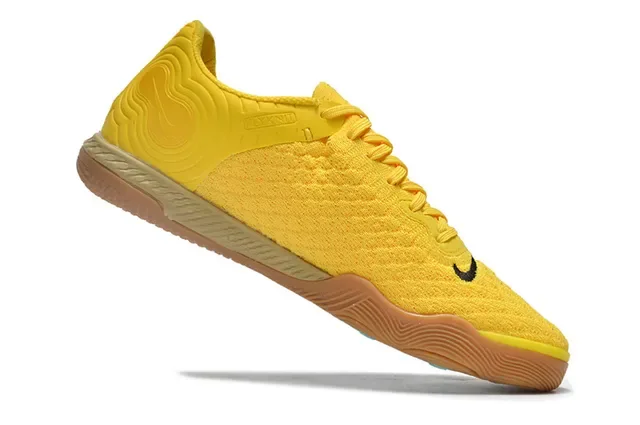 Nike Yellow Blue Knit Upper Graphic Black Overlays Sneakers 2