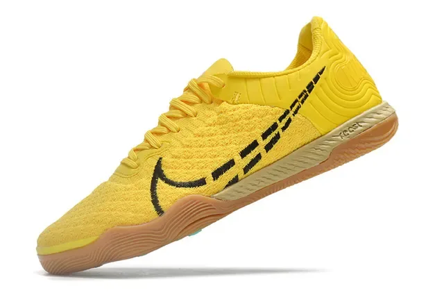 Nike Yellow Blue Knit Upper Graphic Black Overlays Sneakers 3