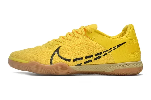 Nike Yellow Blue Knit Upper Graphic Black Overlays Sneakers 7