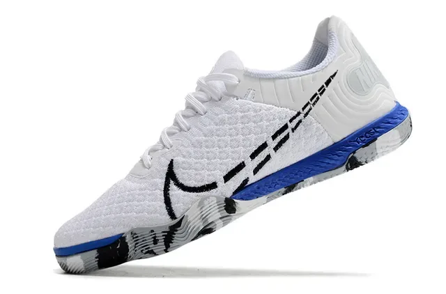 Nike Yellow Blue Knit Upper Graphic Black Overlays Sneakers 23