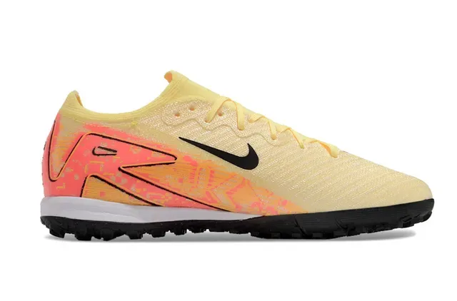Nike Chaussures de football Turf avec upper en maille jaune orange overlay graphique en dégradé 7