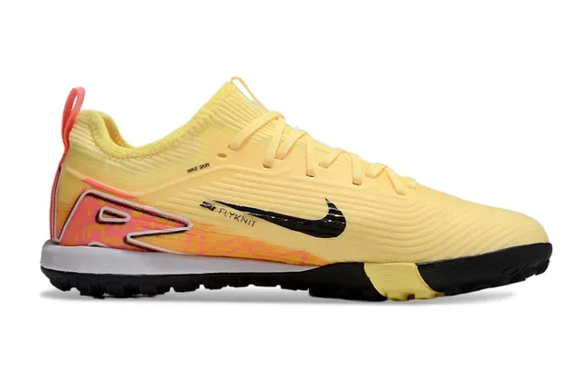 Nike Chaussures de football upper knit jaune rose gradient turf 7