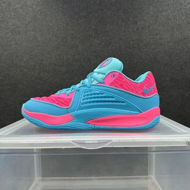 Nike Zoom Cage Pink and Cyan Lifestyle Sneakers 2