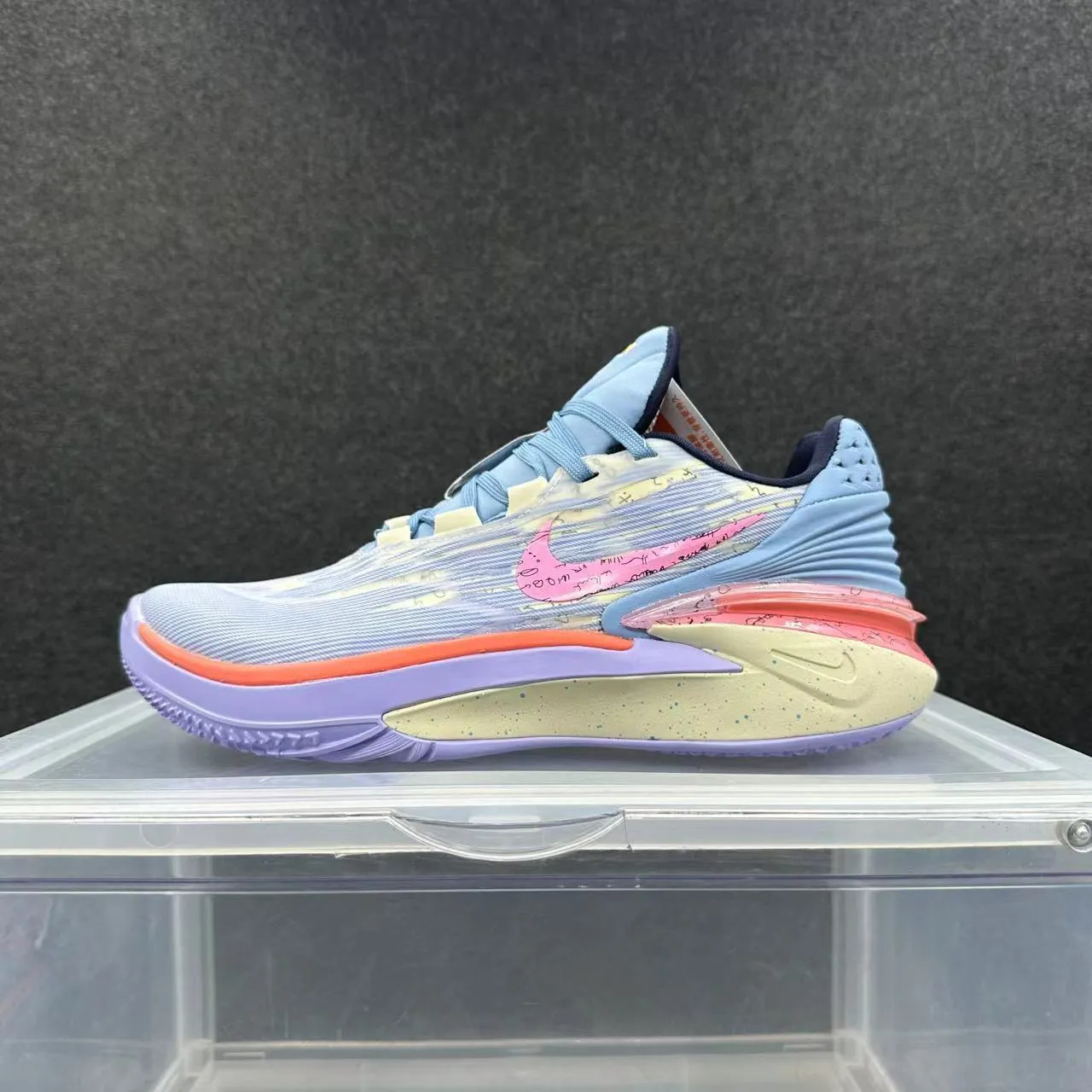 Nike Zoom GT Cut Purple Blue Pink Basketball Shoes 2