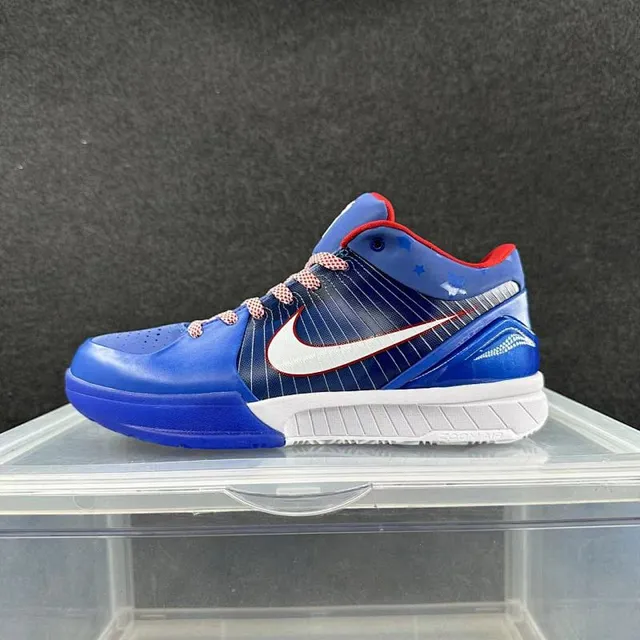Nike Zoom Kobe IV Blue Red White Basketball Shoes 2