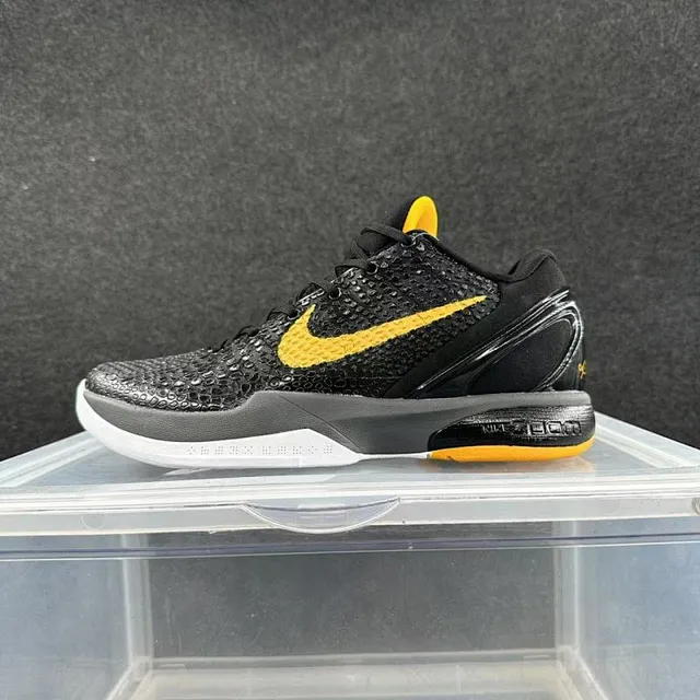 Nike Zoom Kobe VI Black Yellow Basketball Shoes 2