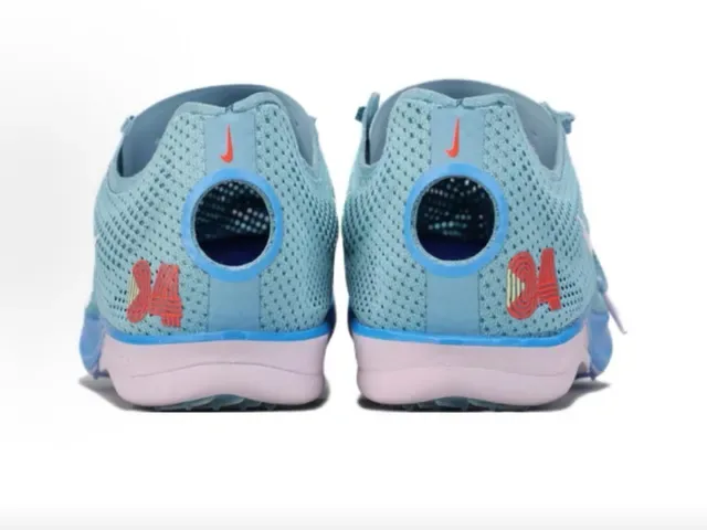 Chaussures de running Nike Zoom Rival S Blanc Rose Upper Knit Léger Suela à picots 9