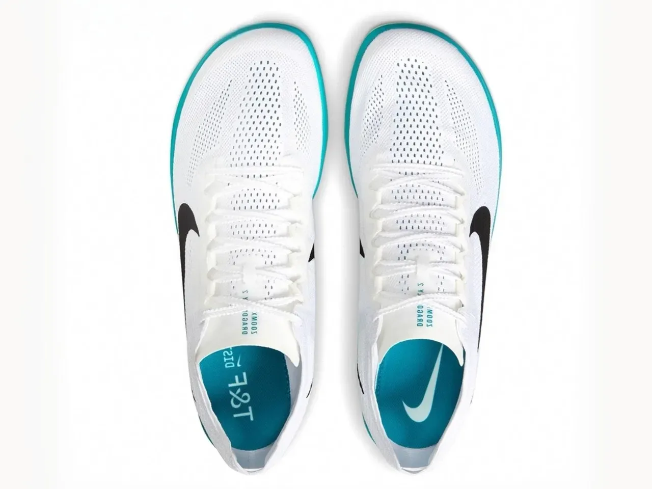 Chaussures de running Nike Zoom Rival S Blanc Rose Upper Knit Léger Suela à picots 13