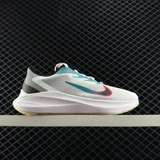 Nike Zoom Winflo 7X Gris claro Teal Rojo Zapatillas de correr