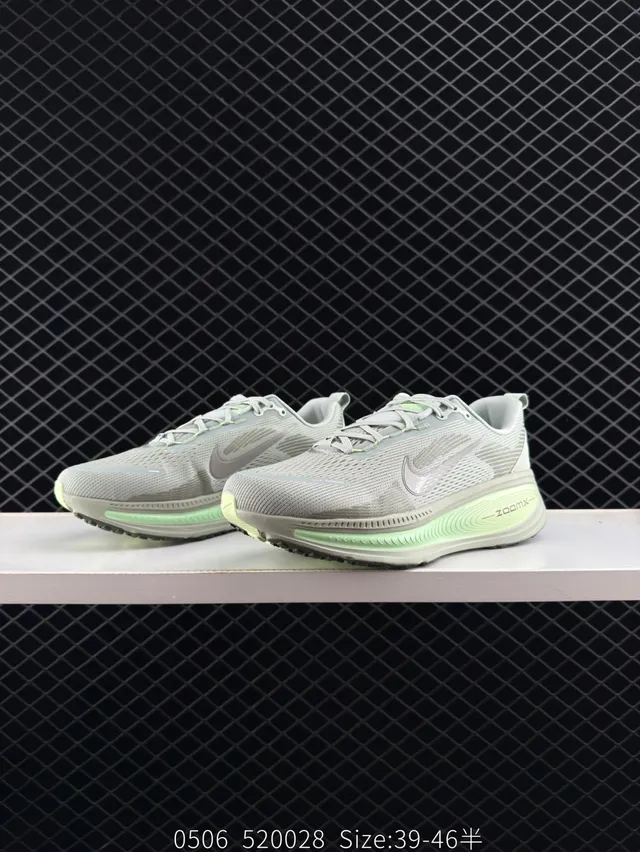 Nike ZoomX Cinza Verde Malha Rede Tênis de corrida 4
