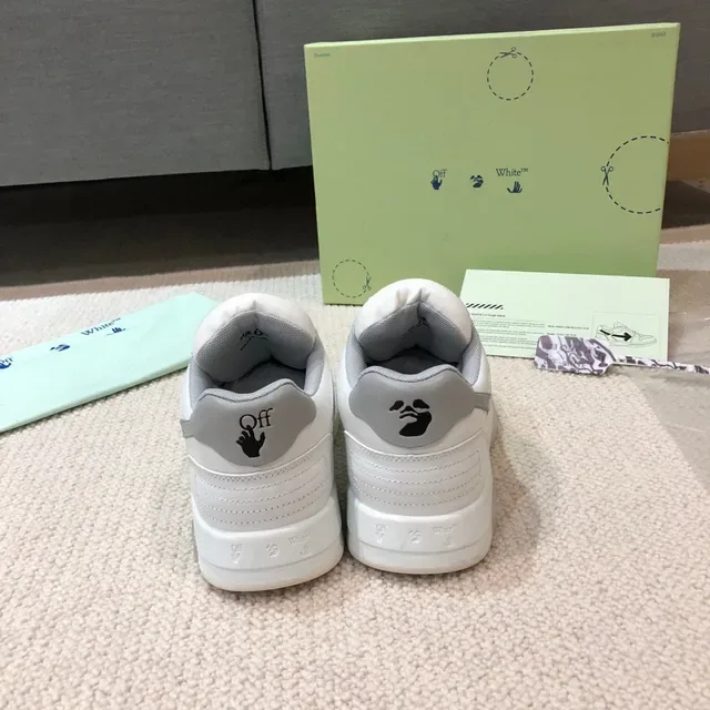 Off-White Arrow সাদা এবং ধূসর লাইফস্টাইল স্নিকার্স 5